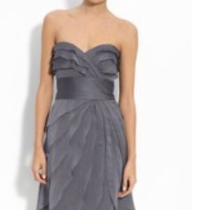 Adrianna Papell Tiered Iridescent Chiffon Dress